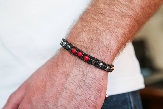 Bracelet homme tendance luxe et pierre rare: la séraphinite Taille bracelet  Petit: 17 cm