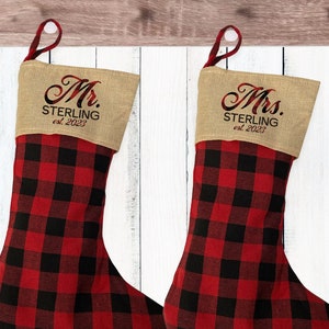 Christmas stockings for newlyweds clearance