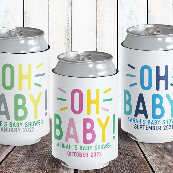 Baby Shower Koozies Etsy