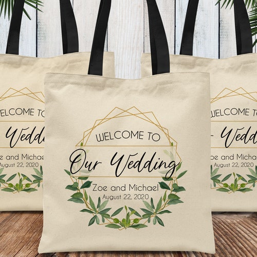 Personalized Wedding Favor Bags Welcome to Our - Etsy