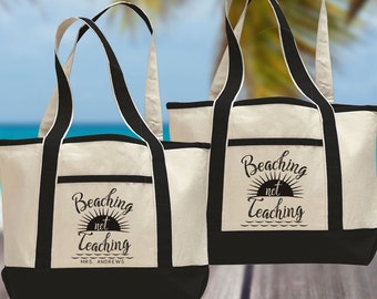 beaching not teaching bag