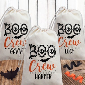 Boo Crew Halloween Party Favor Bags or Custom Bachelorette Gift Bags