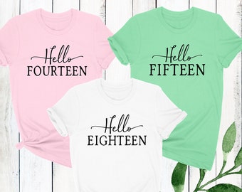 Teen Birthday Shirt Etsy