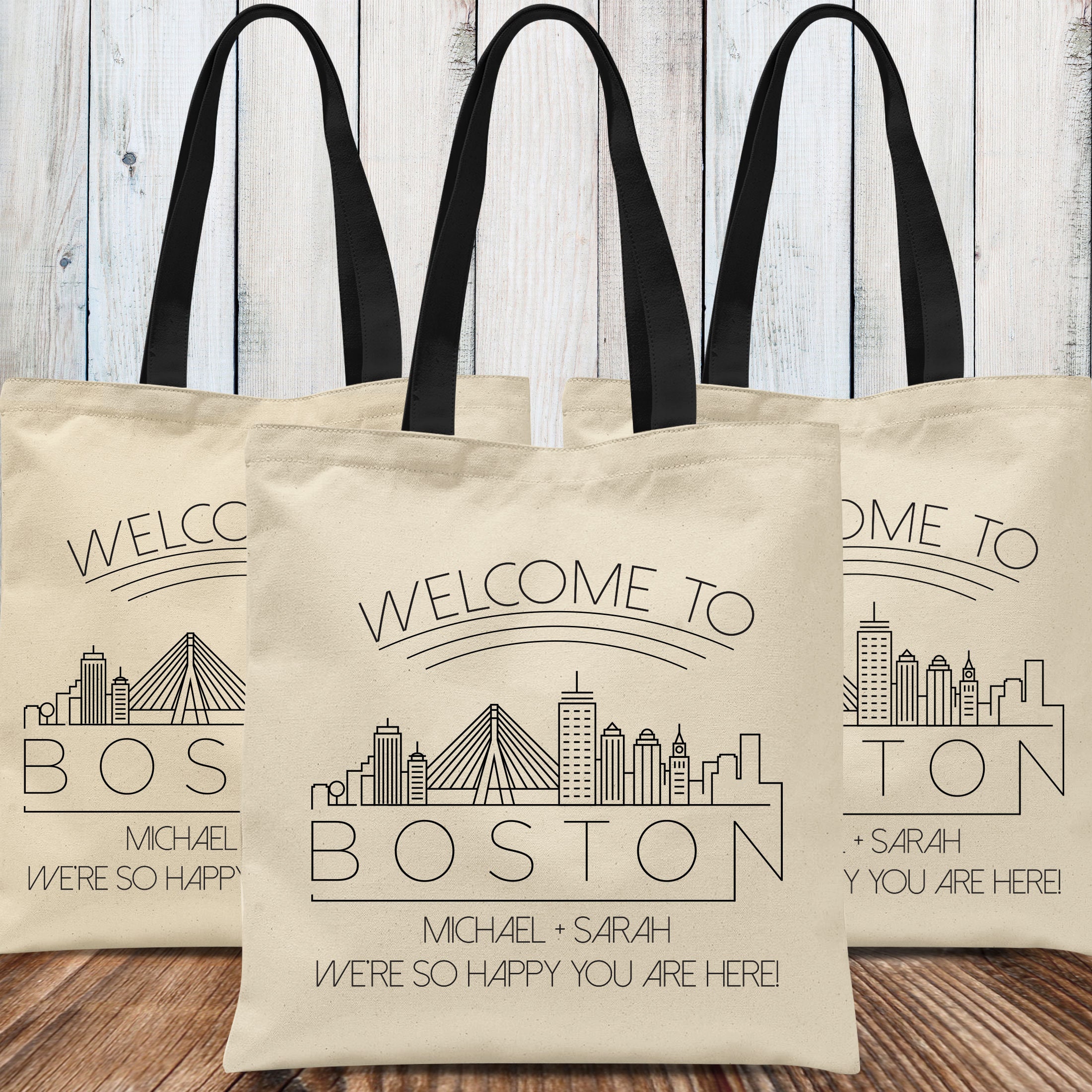 Destination Wedding Bags Personalized City Wedding Etsy