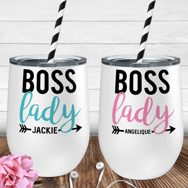 Boss Lady Tumbler, Gift for Boss, Gift for Best Friend, Personalized Tumbler, Custom Tumbler, Tumbler With Straw, Boat Tumbler, Mom Gift