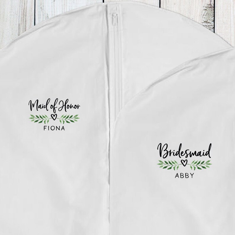 Bridesmaid Garment Bag Personalized Dress Bags for Bridal Etsy