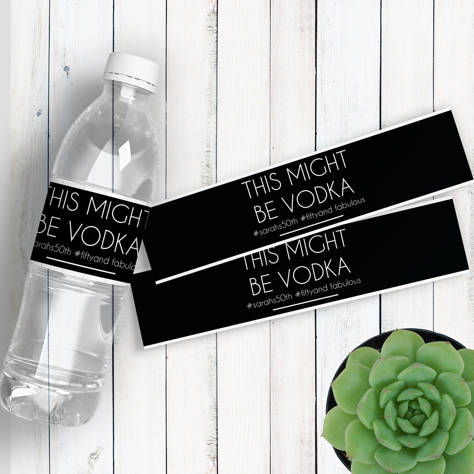 Bachelorette Party Water Bottle Labels This Might Be Vodka - Etsy