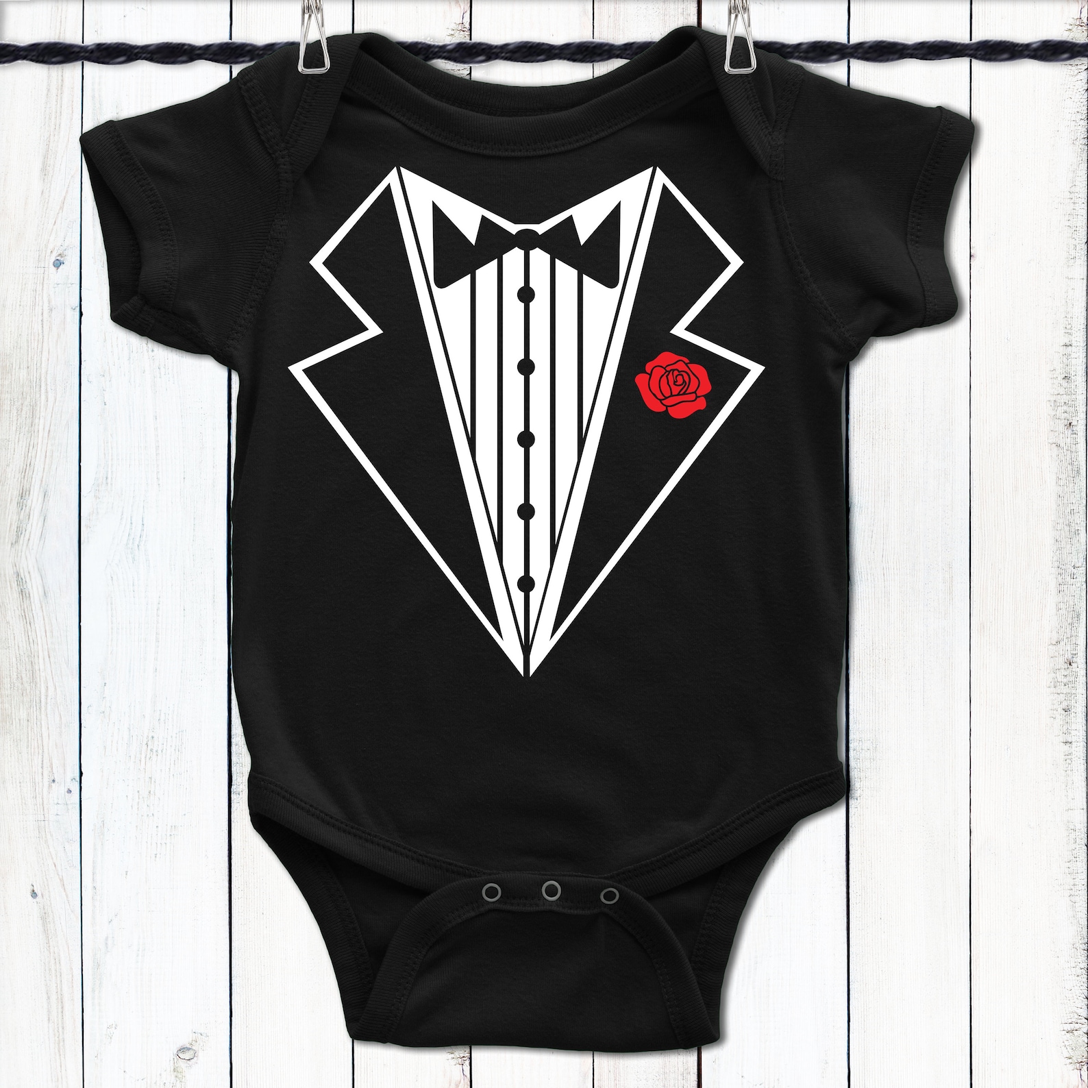 Ring Bearer Outfit Baby Boy Tuxedo Romper Baby Tuxedo Etsy