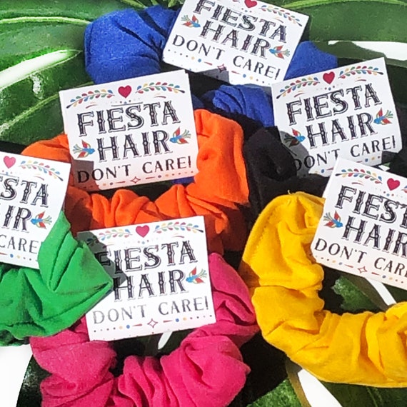 Custom Mexico Bachelorette Favor Scrunchies - Final Fiesta Hair Ties Il_570xn
