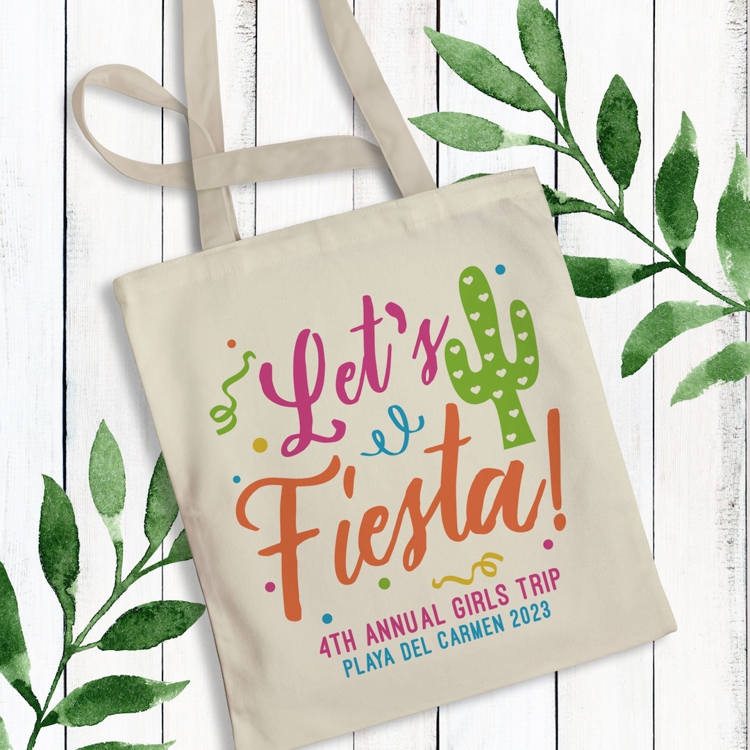 Custom Fiesta Bags for Mexico Birthday Vacation - Final Fiesta ...