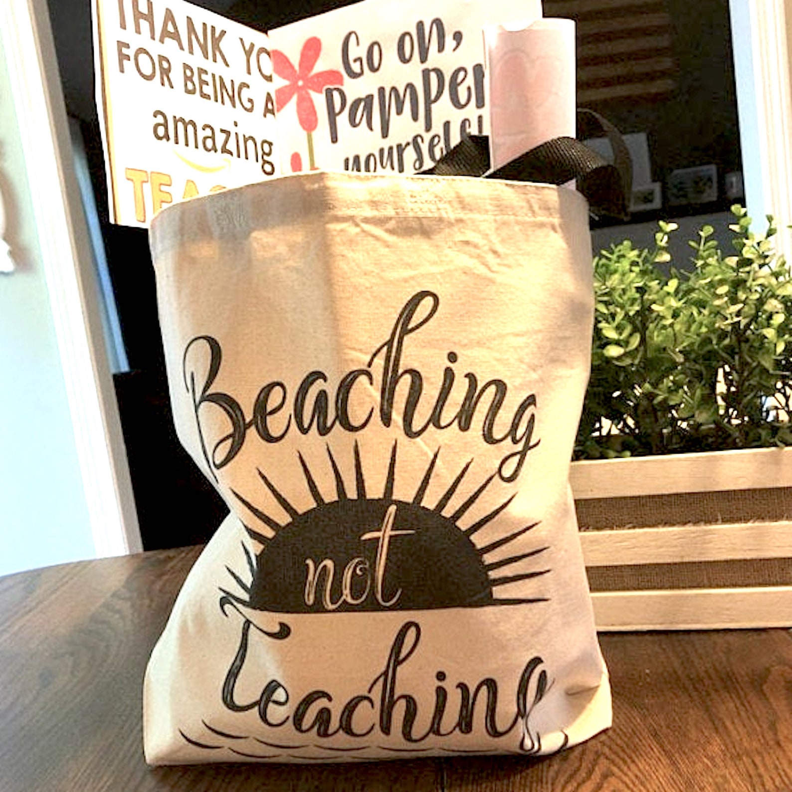 Gifts for Teachers Beach Tote Bag for Women End of Year Etsy