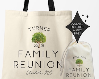 Personalized Family Reunion Tote Bag: Custom Family Tree Design