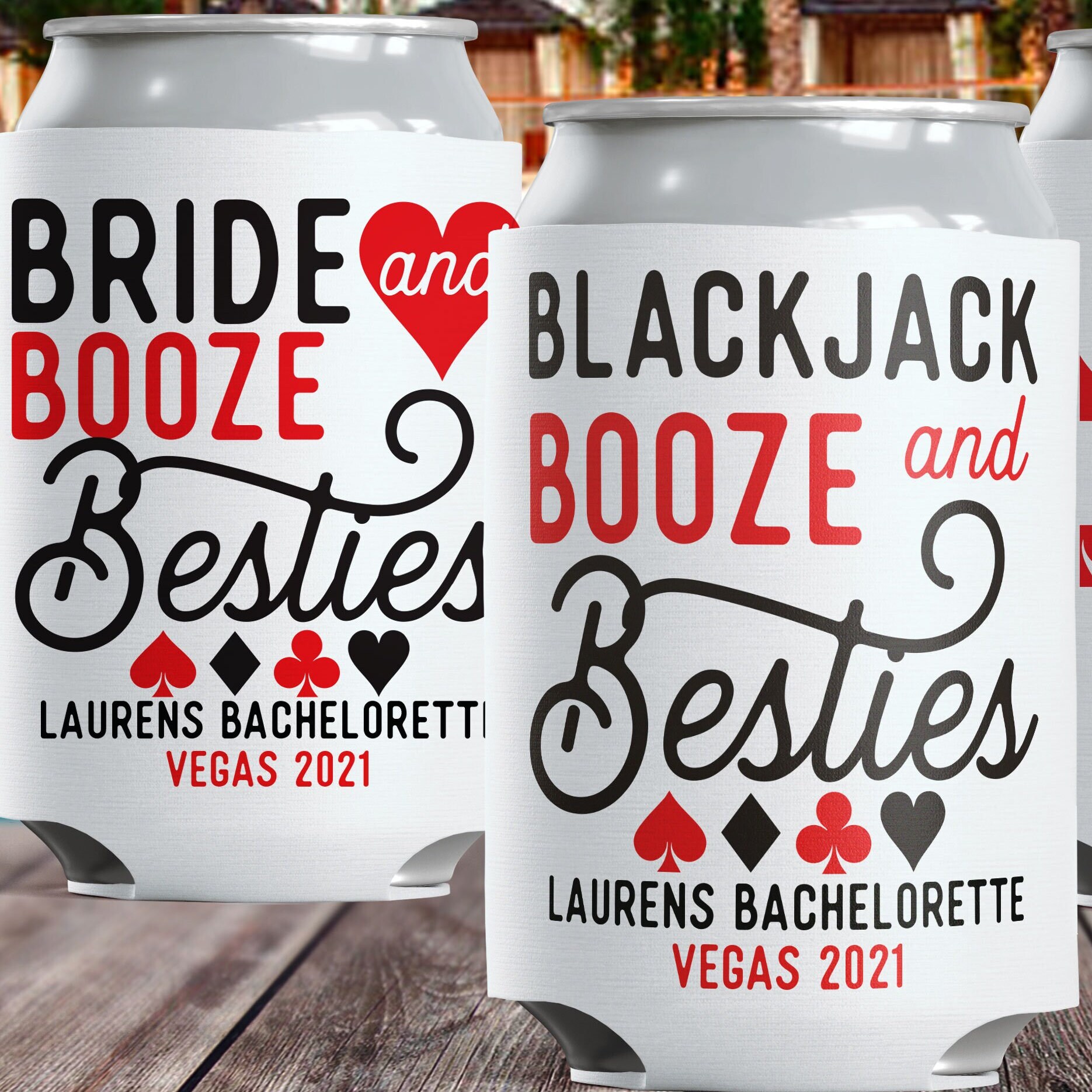 Las Vegas Can Coolers Custom Party Favors Gambling Etsy