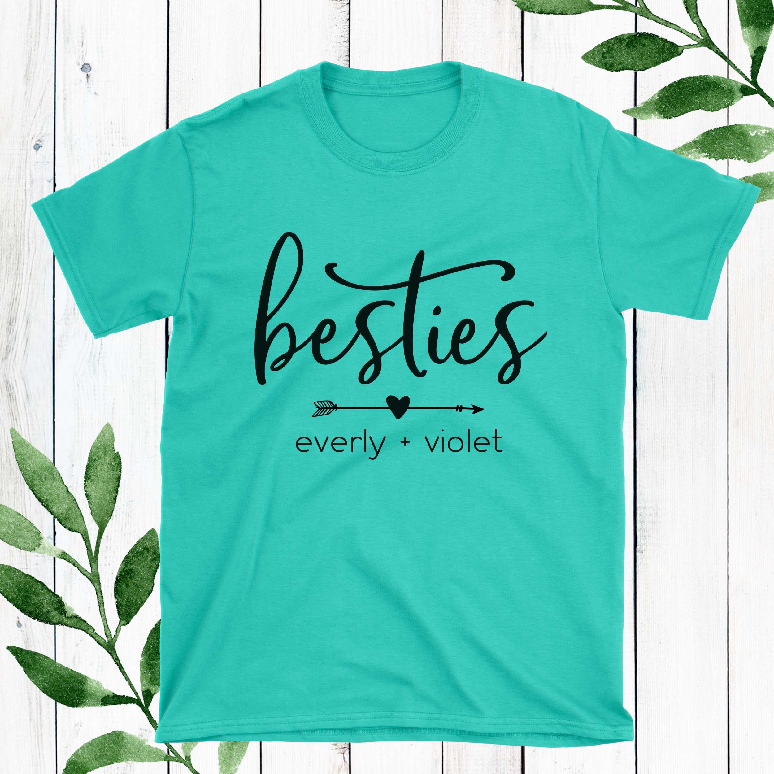 Custom Girls Best Friends Shirts Personalized Baby and Kid BFF Etsy
