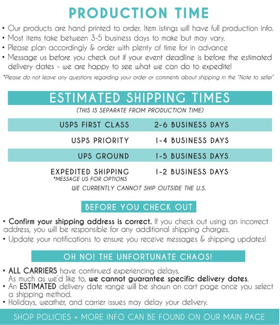 6. Shipping and Delivery Information