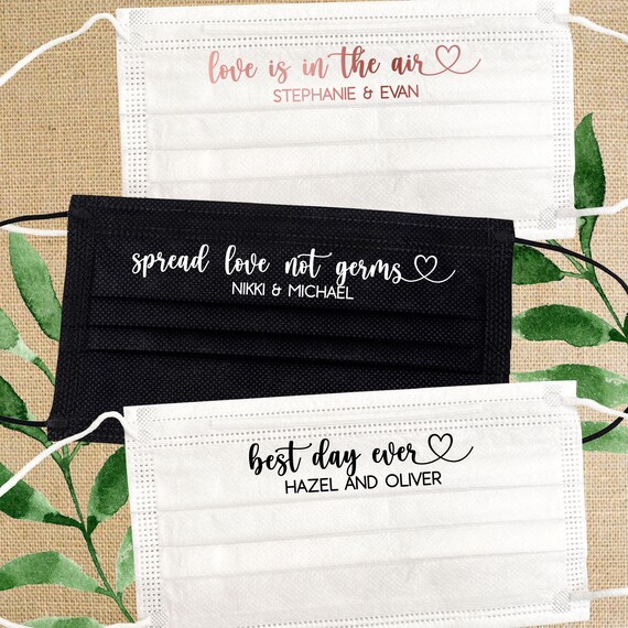 Disposable Wedding Masks Bulk Custom Face Masks for Wedding Guests