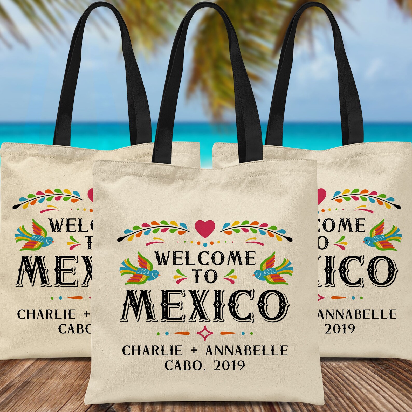 Welcome to Mexico Wedding Tote Bag Custom - Etsy