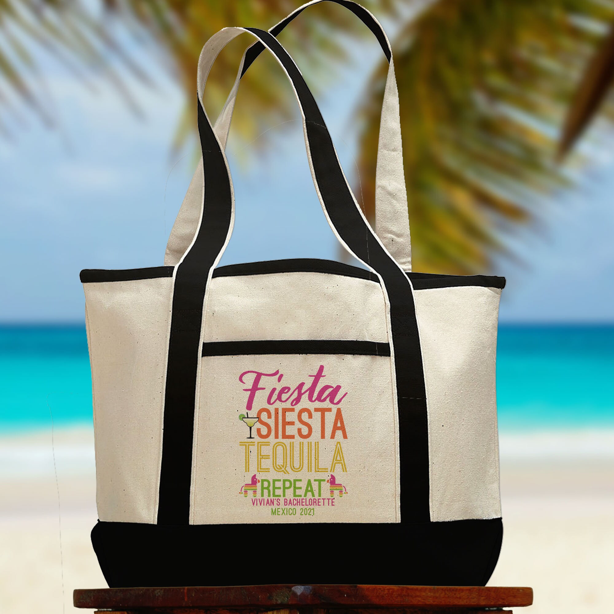 Bolso de mano personalizado de la playa de México bolsas de - Etsy México