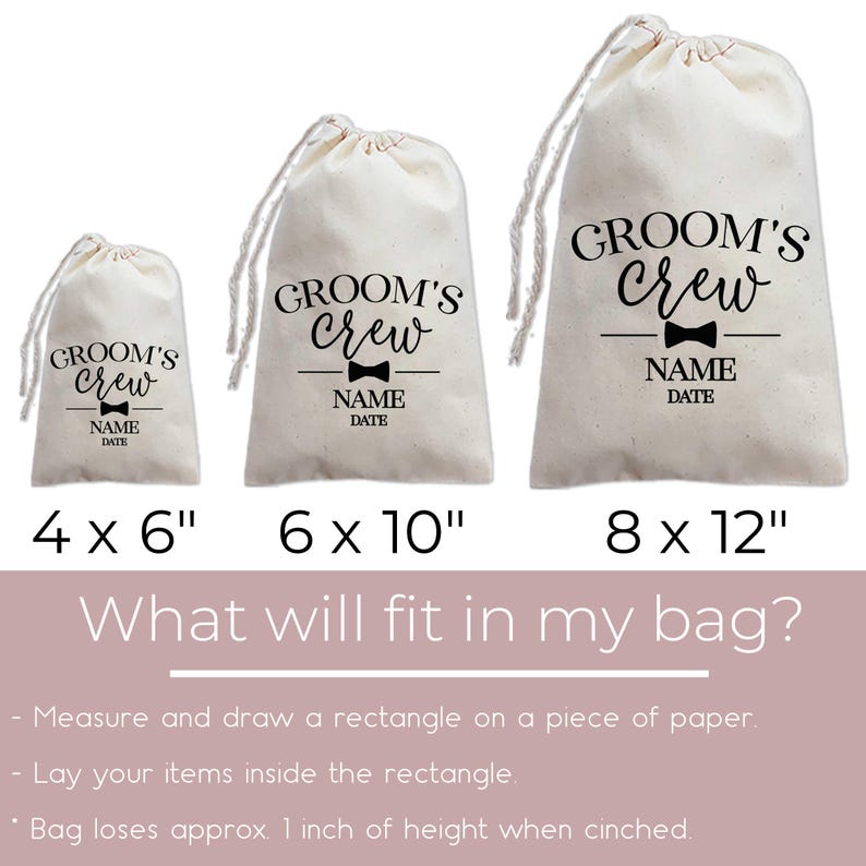 Groomsmen Gift Bags | Personalized Groom’s Crew & Best Man Wedding Favor Bags | Groomsman Gifts image 6
