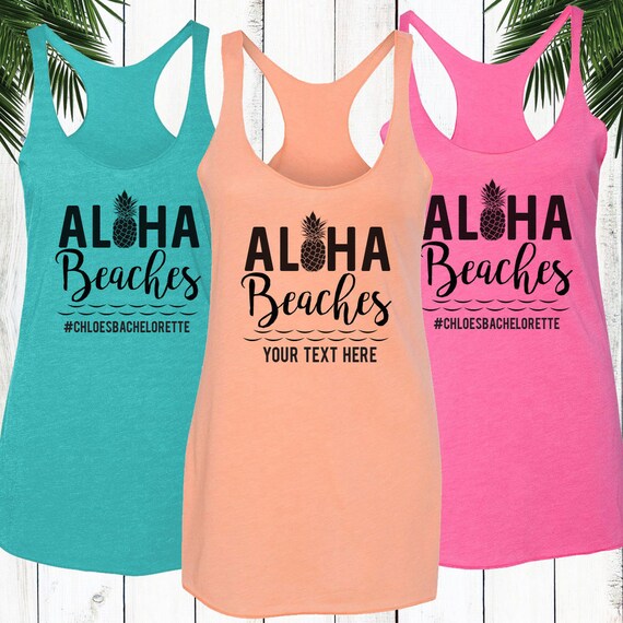 Hawaii Trip, Beach Tank Top for Women, Beach Bachelorette Party Tank Tops, Hawaii Bachelorette