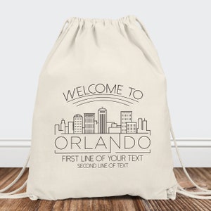 Orlando Gift Bags Florida Wedding Favor Bags Miami Bachelorette Bags Welcome to Orlando Conference Hotel Room Bags Jacksonville Gift afbeelding 5