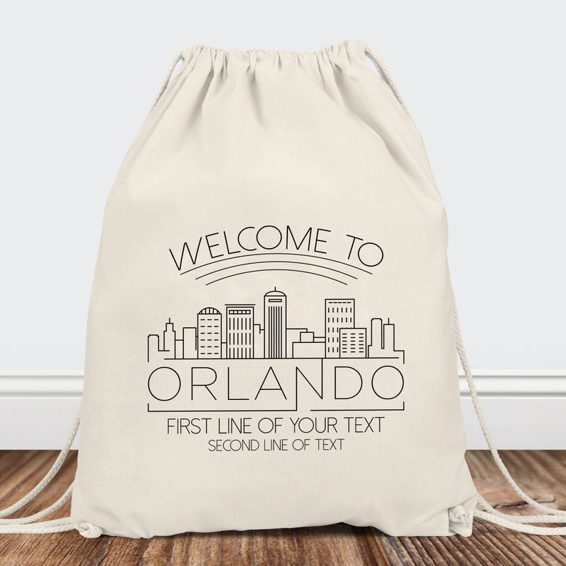 Orlando Gift Bags Florida Wedding Favor Bags Miami Bachelorette Bags Welcome to Orlando Conference Hotel Room Bags Jacksonville Gift afbeelding 5