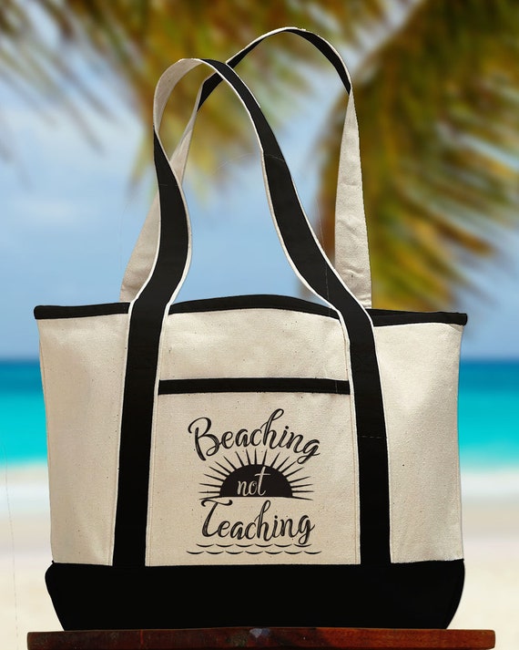 Beaching not teaching tote sale