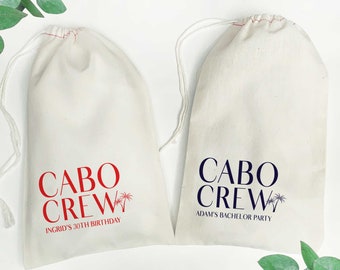 Cabo Crew Bags - Custom Cabo Mexico Gift Bags - Personalized Mexico Bags - Mexico Girls Trip - Cabo San Lucas Bags - Cabo Vacation Gifts