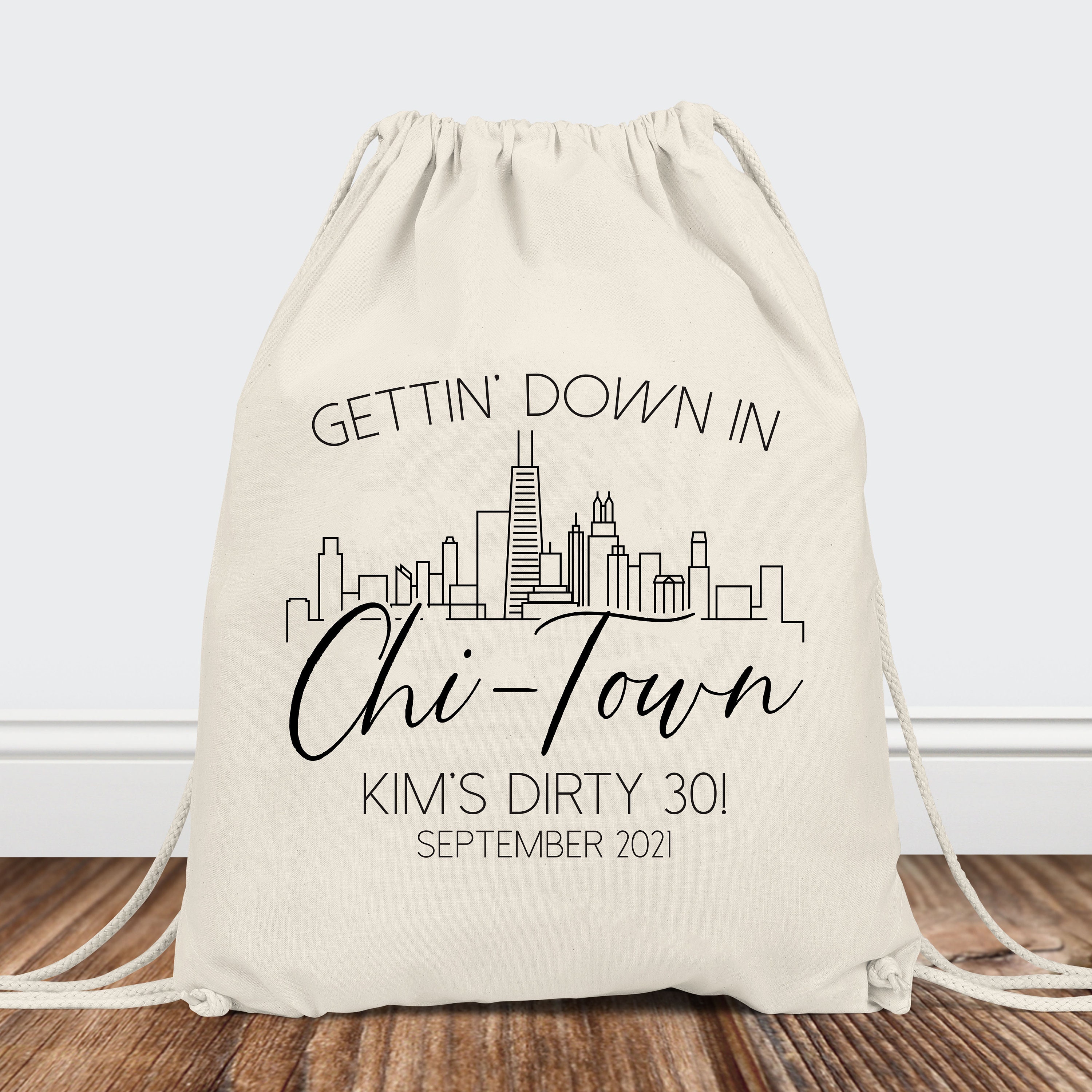 Chicago Tote Bags Custom Chicago Girls Trip Gift Bags Etsy