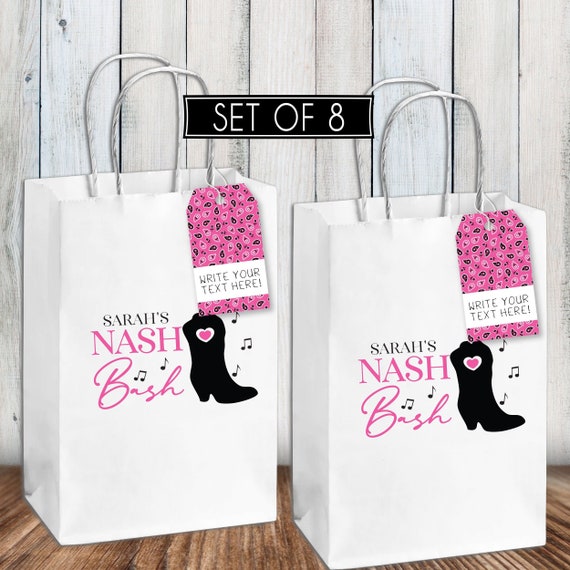 Nash Bash Bachelorette Party Bags Sacs Cadeaux Etsy France