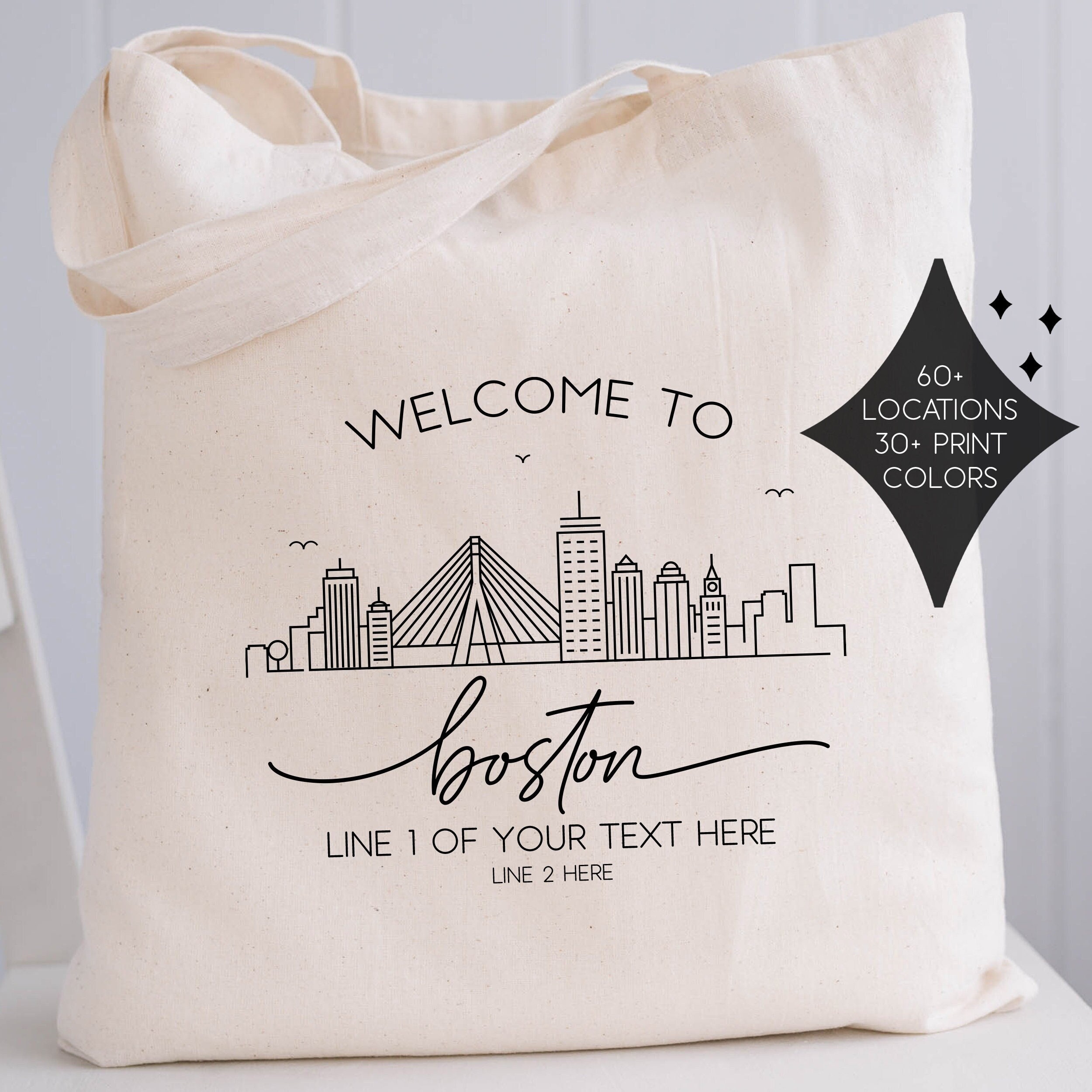 Boston Tote Bag - Etsy