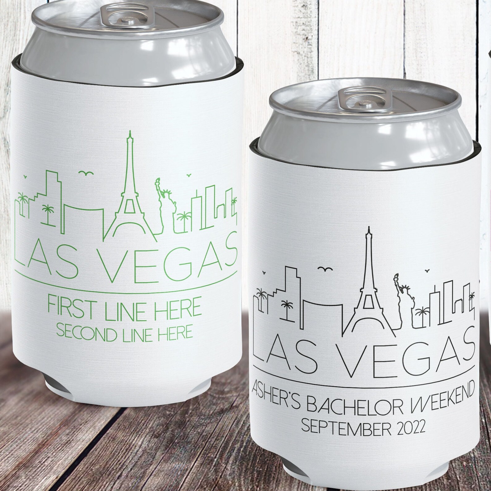 Las Vegas Can Coolers Bachelorette Party Can Cozies Vegas Etsy