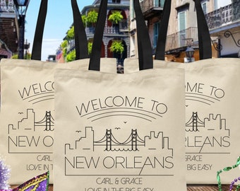 City Wedding Welcome Tote Bags