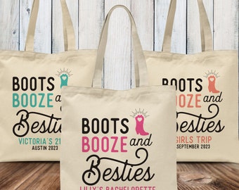 Nashville Bachelorette, Nashville Tote Bags, Country Wedding, Nash Bash Bags with Names, Monogram Tote Bags, Austin, Boots Booze Besties