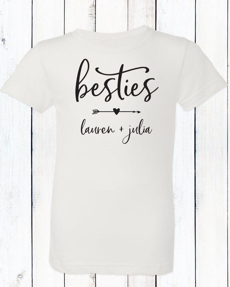 Custom Girls Best Friends Shirts Personalized Baby and Kid Etsy
