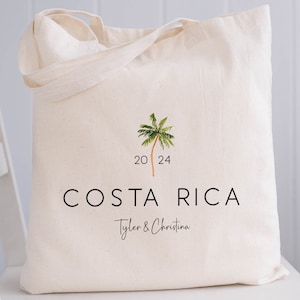 Palm Tree Wedding Welcome Tote Bags, Custom Guest Gifts, Tropical Gift Bags, Island Wedding