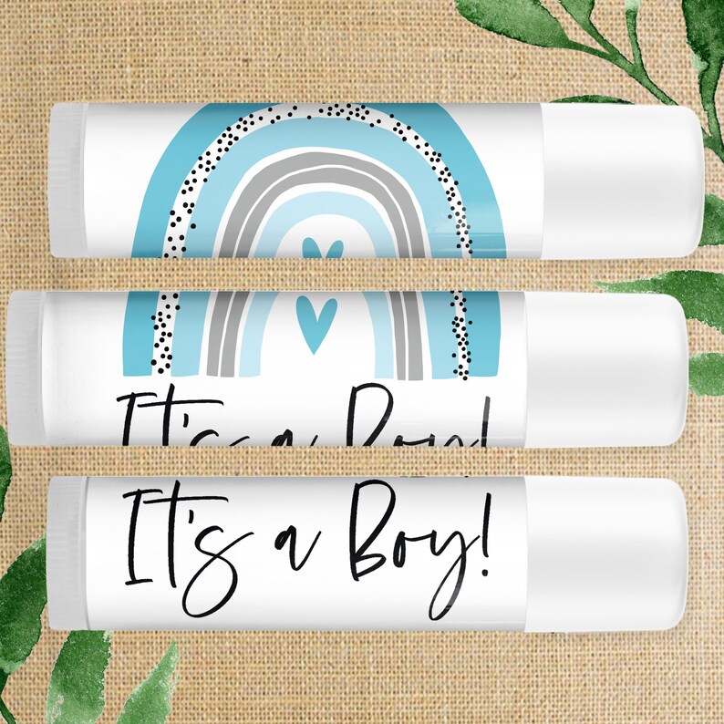 It's a Boy Baby Shower Favors Boy Baby Shower Lip Balm Etsy