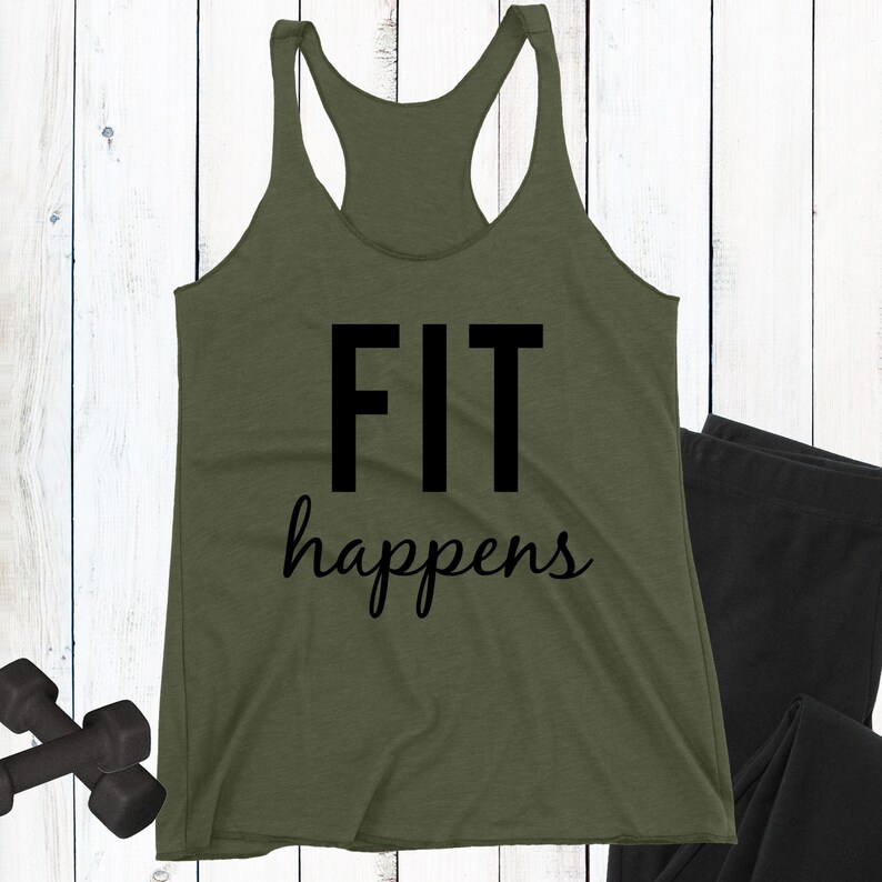 Fit Happens Tank Top Workout Motivation Gift - Etsy