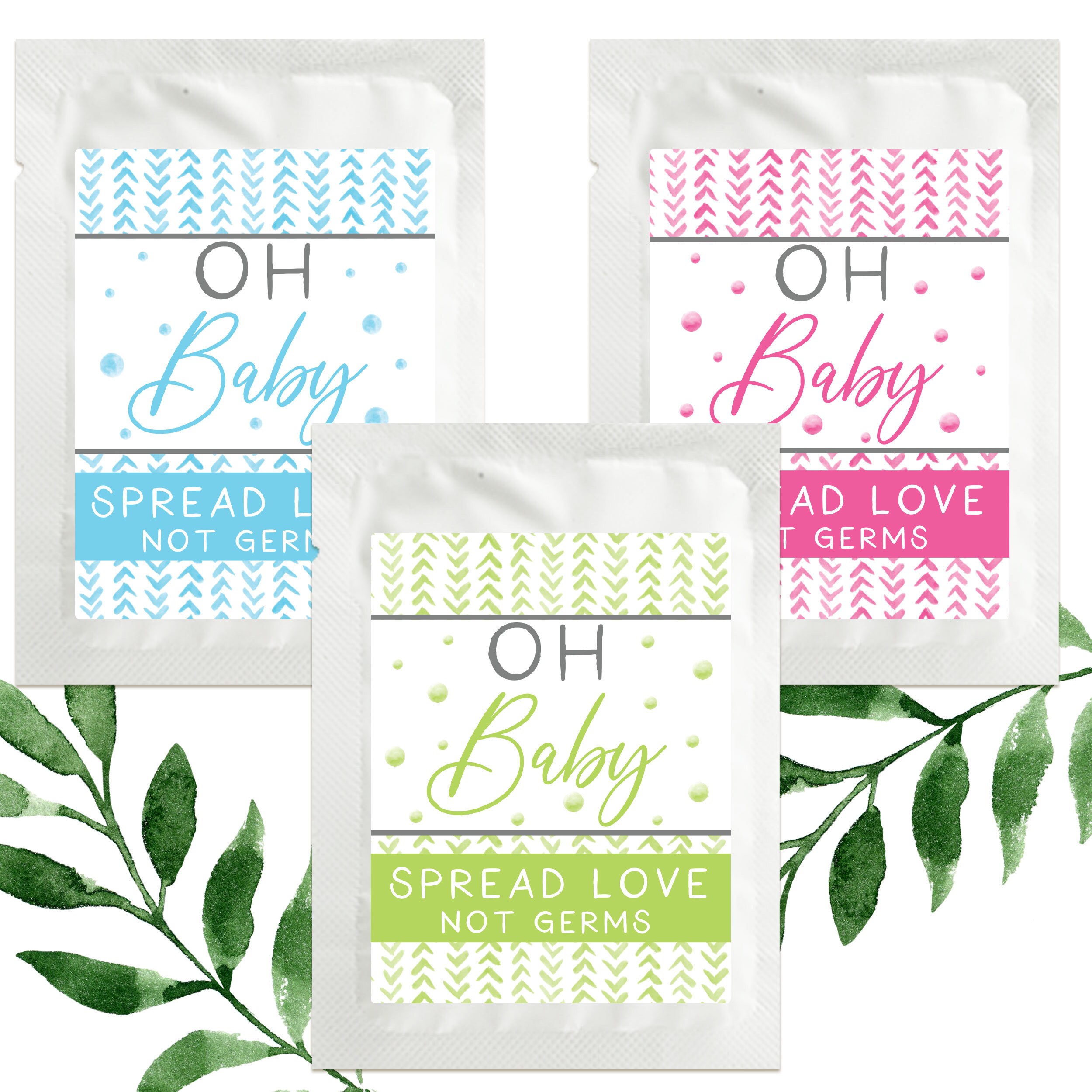 Girl Baby Shower Masks Pink & Gray Decor It's A Girl Etsy