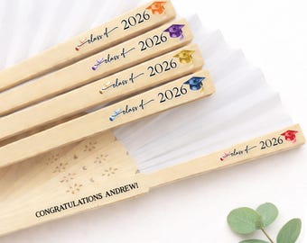 Class of 2026 Graduation Favor Fan | Personalized Graduation Party Guest Gift