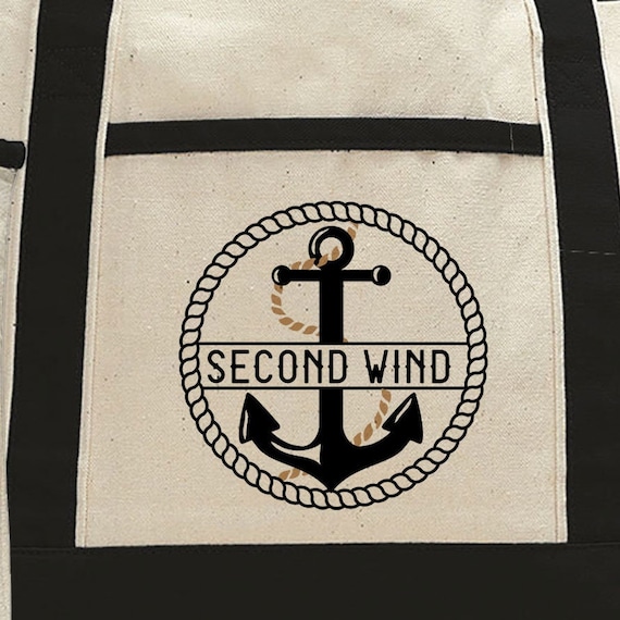 【最新作】WIND AND SEA / FLAG LOGO HEAVY TOTE Boat Name Tote Bag - Boat Owner Gifts for Men + Women