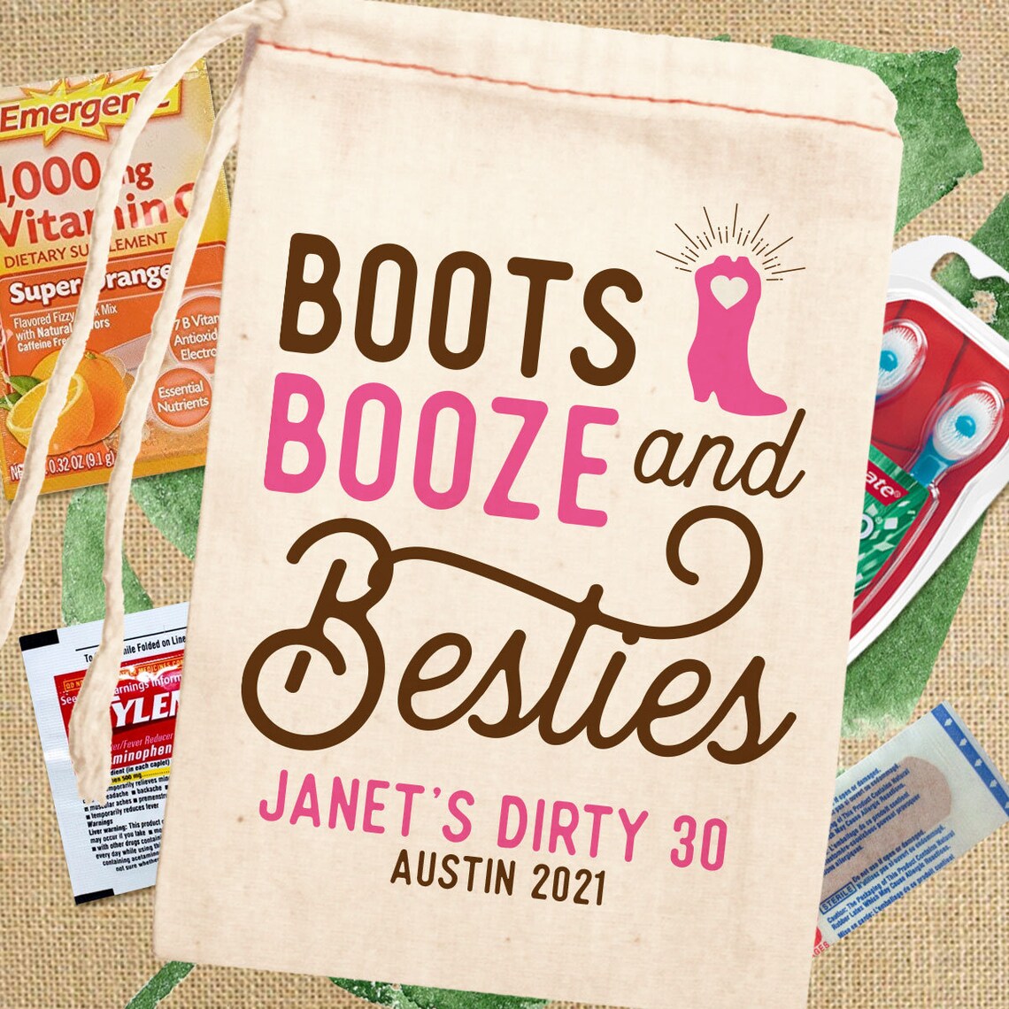 Nashville Bachelorette Party Favors Custom Can Cooler Set Etsy