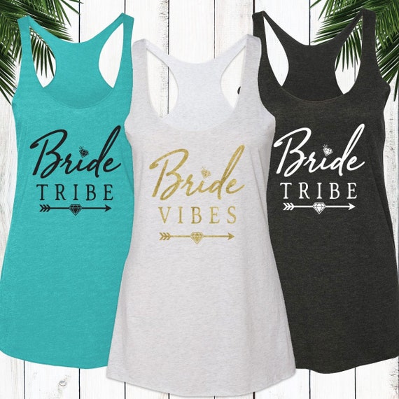 bride tribe tank tops
