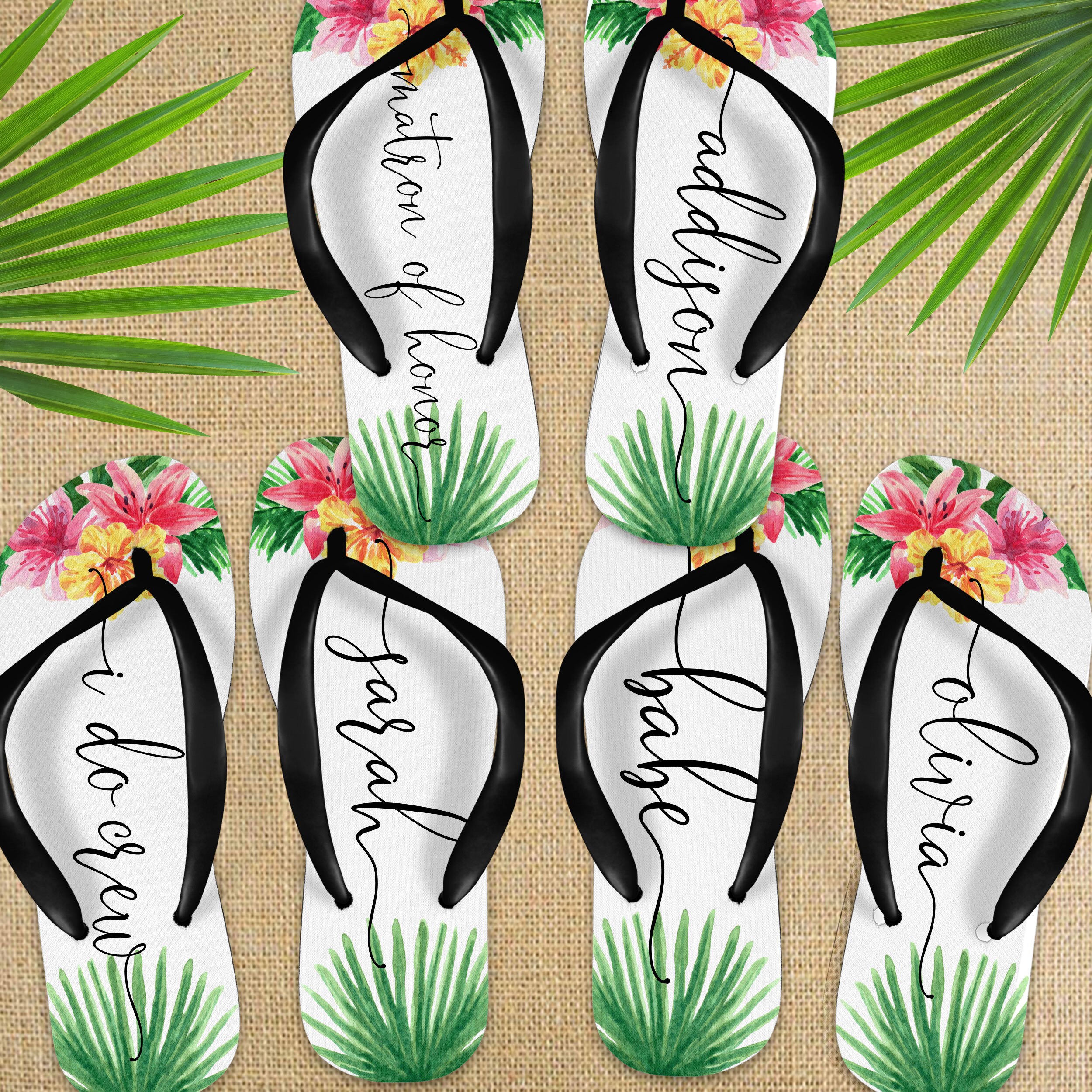 bridesmaid flip flops