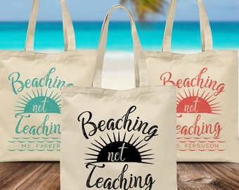 Gifts for Teachers - Beach Tote Bag for Women - End of Year Summer Thank You Gift from Students - Appreciation for Coworkers & School Staff