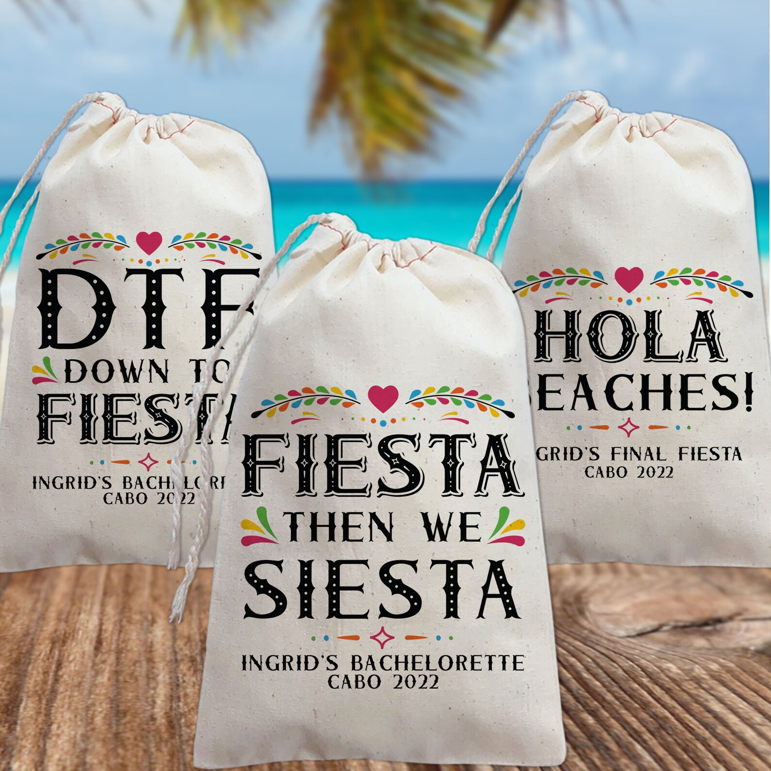Personalized Mexico Tote Bags for Final Fiesta Bachelorette | Etsy