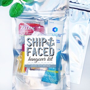 Budicool 10 Pcs Hangover Recovery Kit Bags Self Care Kits