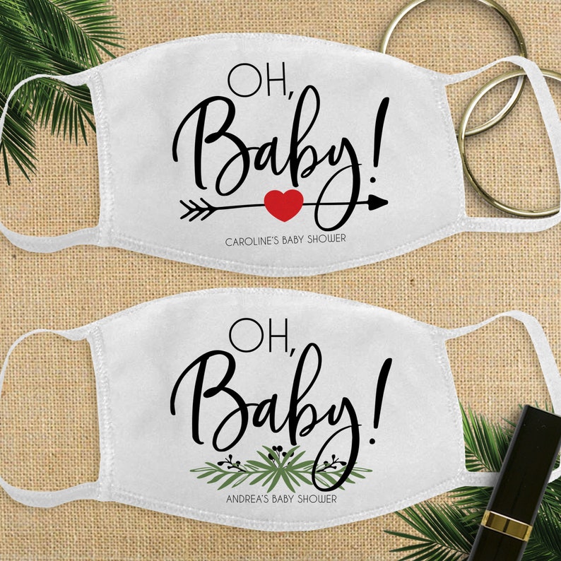 Custom Baby Shower Masks Favors for Baby Shower Guests or Etsy