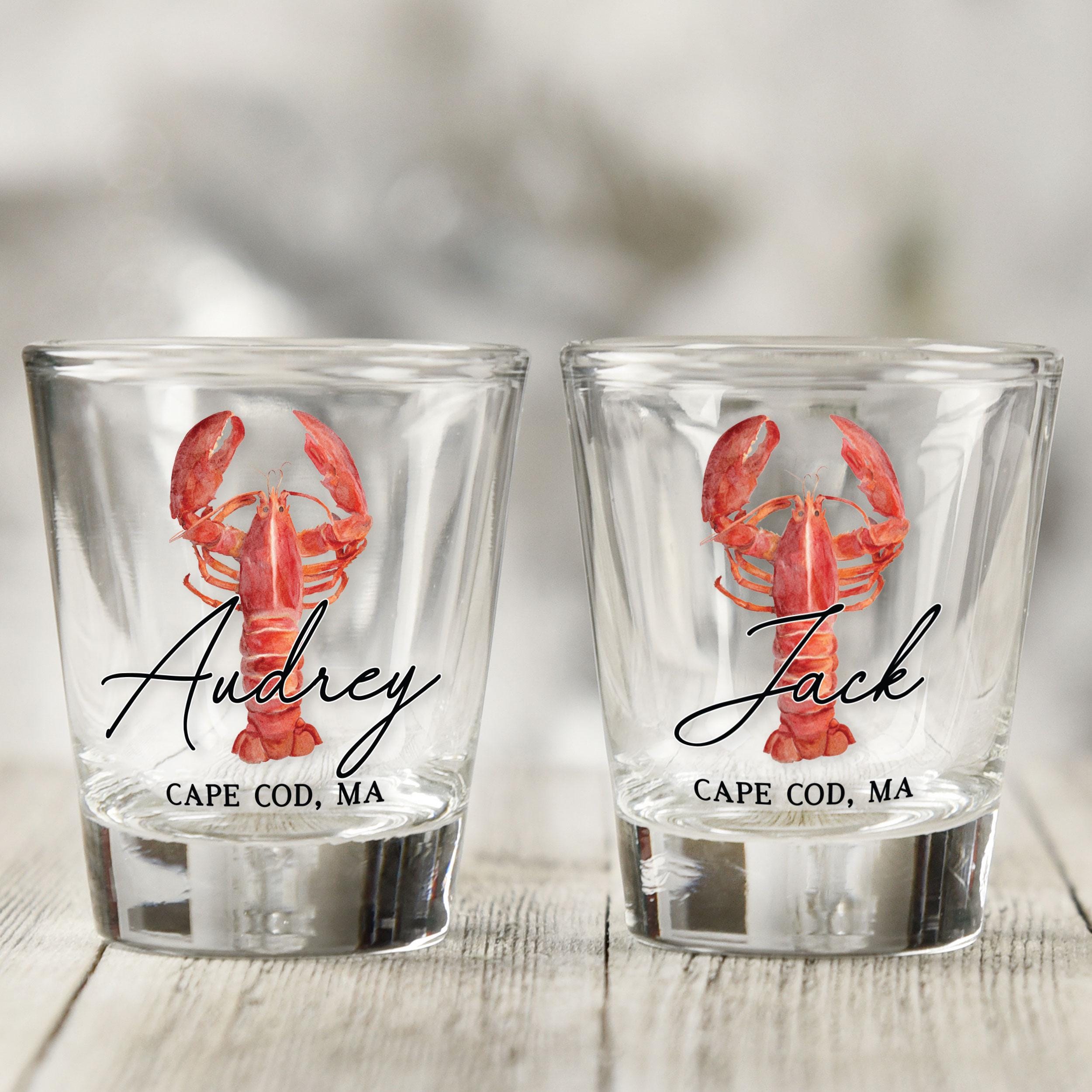Personalized Lobster Shot Glasses