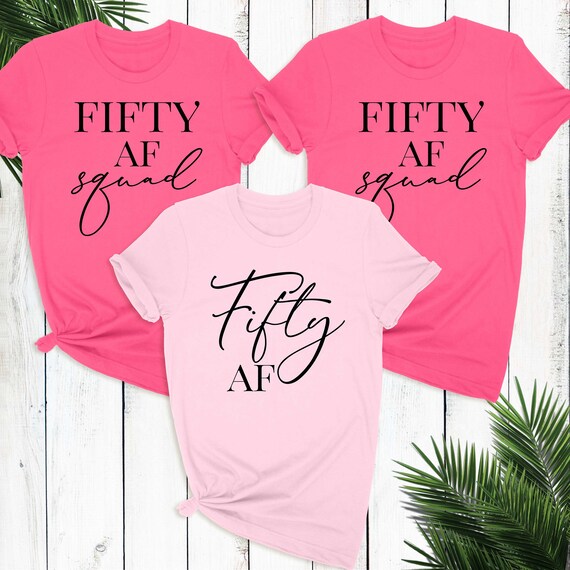 50th birthday group shirts